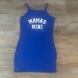 Blue Sleeveless Kids Dress